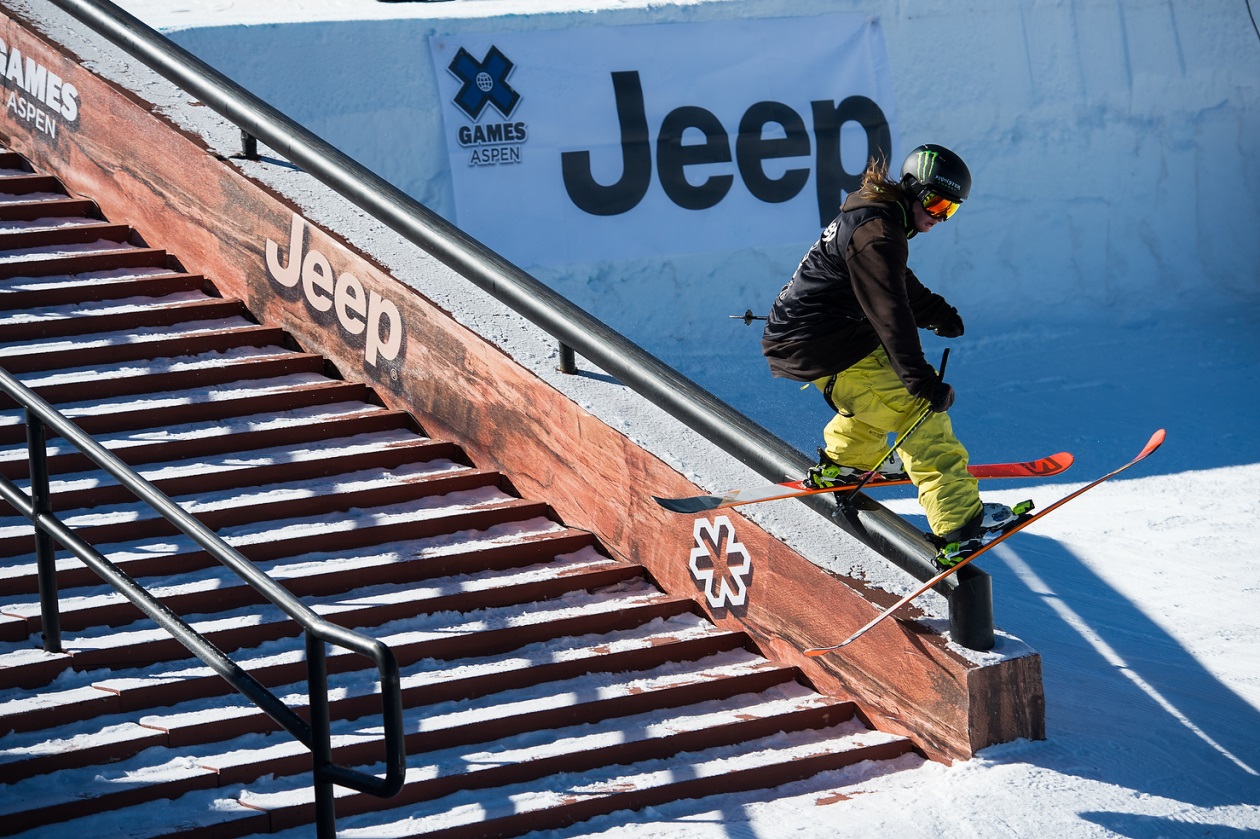 Rider Pictured: James Woods riding the rails at X Games Aspen 2015. Photo Credit: Flip Mcririck/ESPN Images