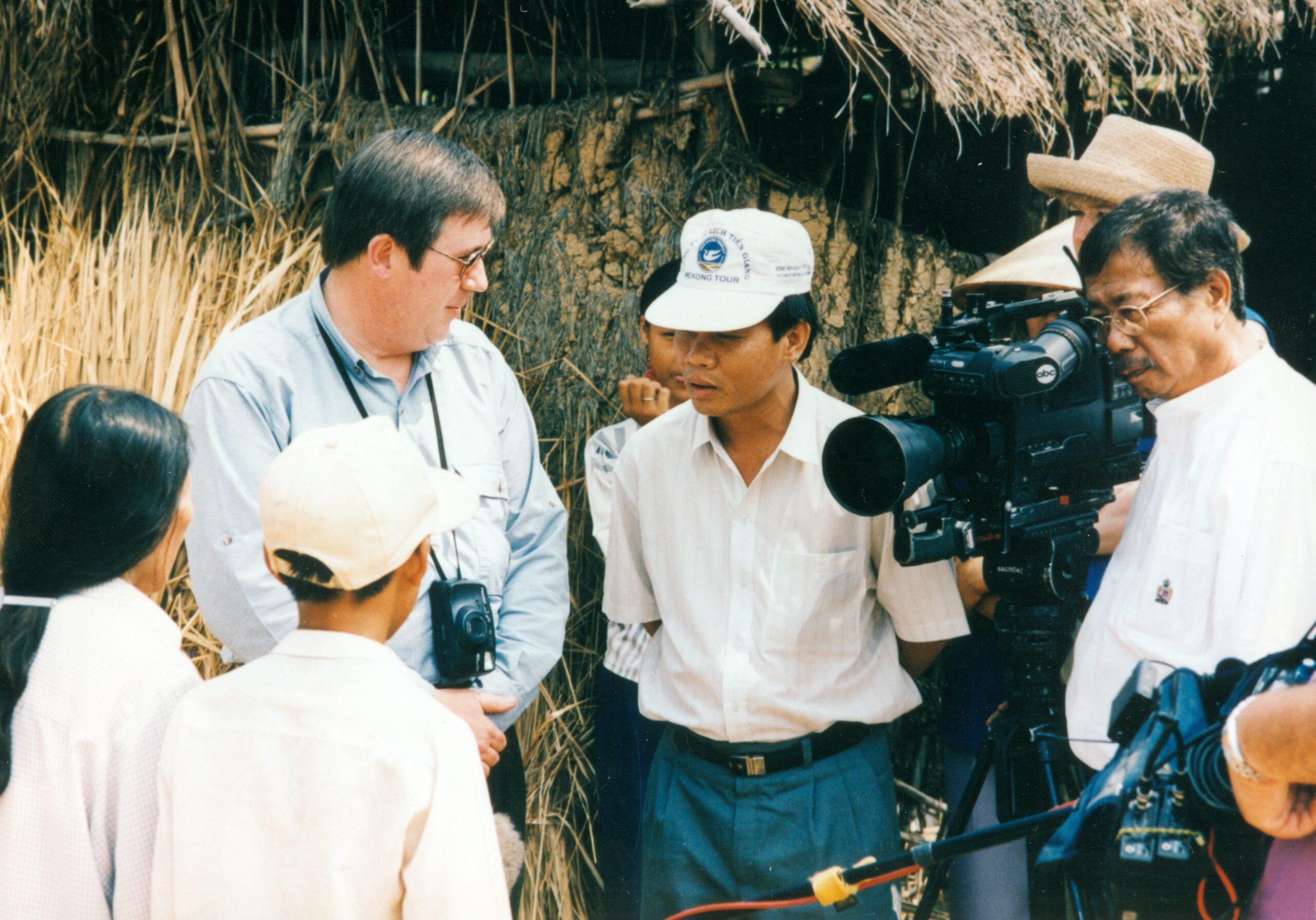 Vietnam: March, 1998 - Bob Ley in Vietnam for Outside The Lines show Made in Vietnam: The American Sneajer Controversy. .