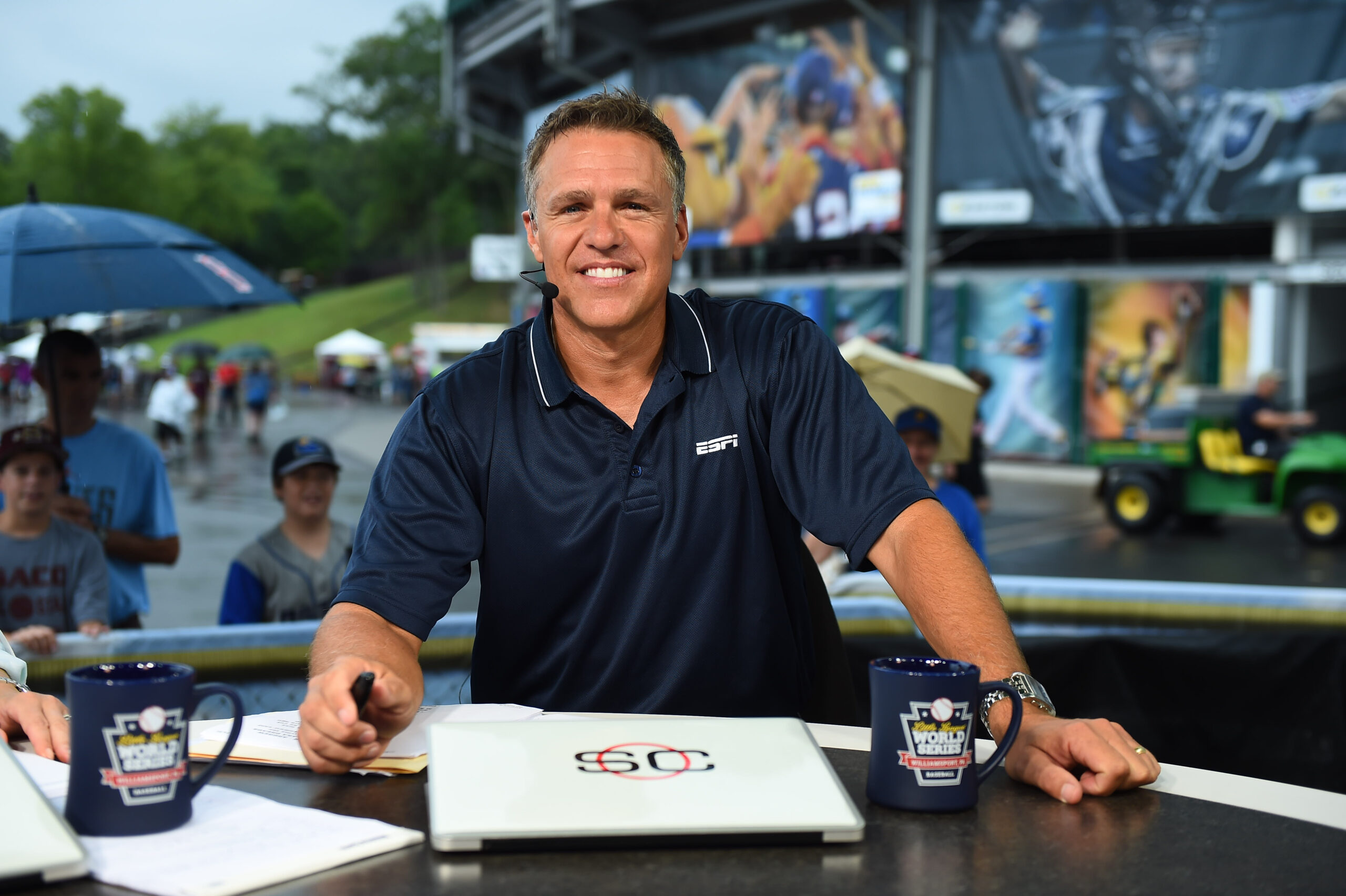 South Williamsport, PA - August 20, 2015 - Little League International Complex: Jay Crawford on the on-site set of SportsCenter at the Little League World Series (Photo by Joe Faraoni / ESPN Images)