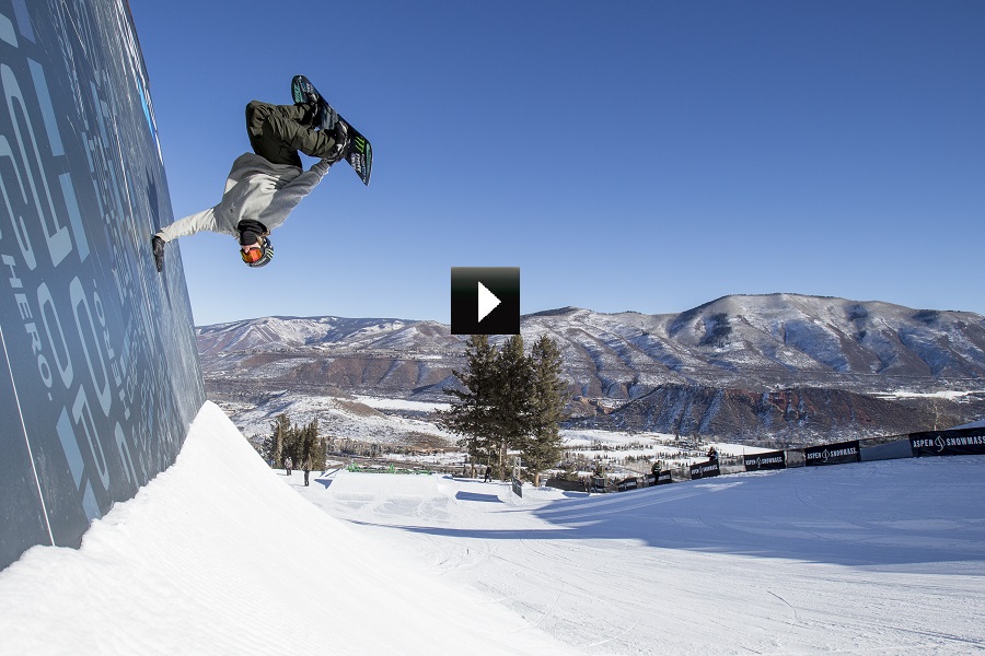 Aspen, CO - January 22, 2015 - Buttermilk Mountain: Sage Kotsenburg during practice for Menâs Snowboard SlopeStyle at X Games Aspen 2015 (Photo by Tomas Zuccareno / ESPN Images)