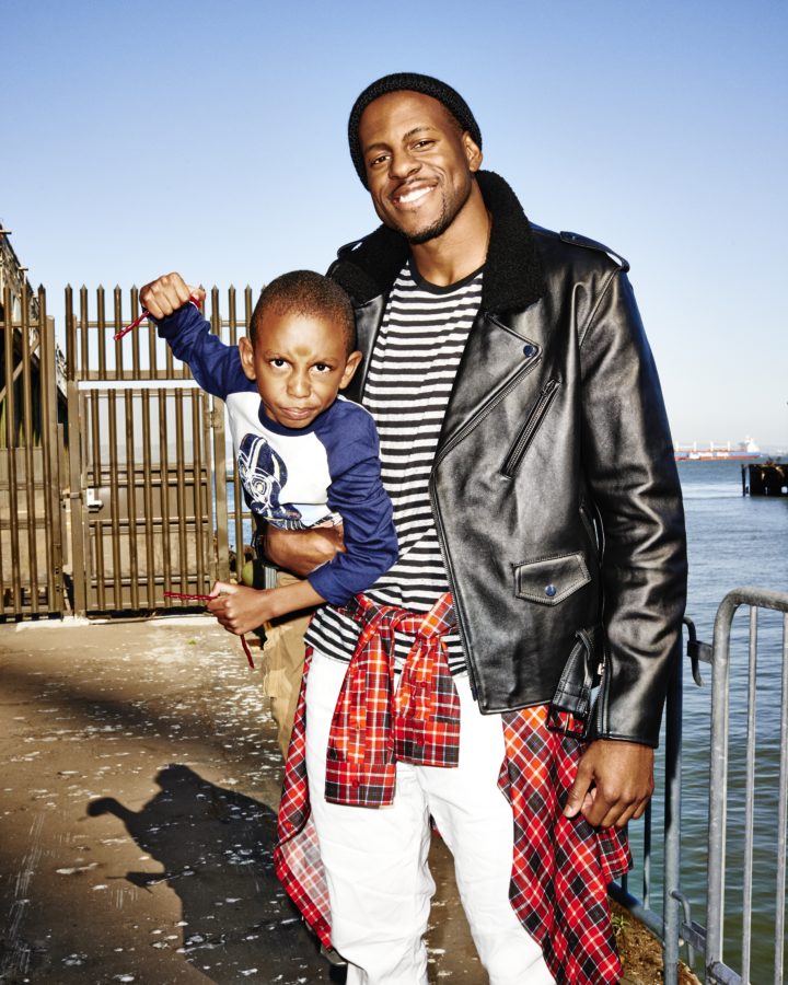 Andre Iguodala and his son Andre Jr. were featured in ESPN The Magazine. (Eric Ray Davidson/ESPN The Magazine)