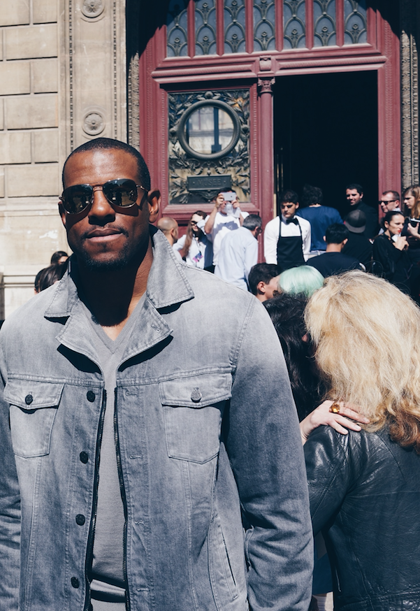 Andre Iguodala at Paris Fashion Week. (Photo courtesy Marcus Troy)