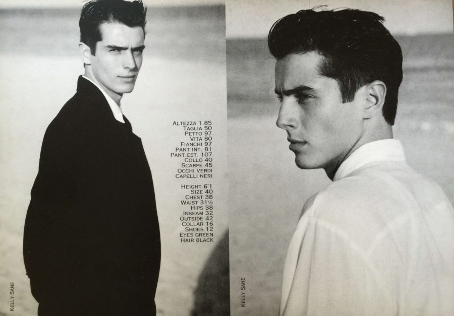 A "composite" Max Bretos used as part of his modeling portfolio years ago. (Photo courtesy Max Bretos)