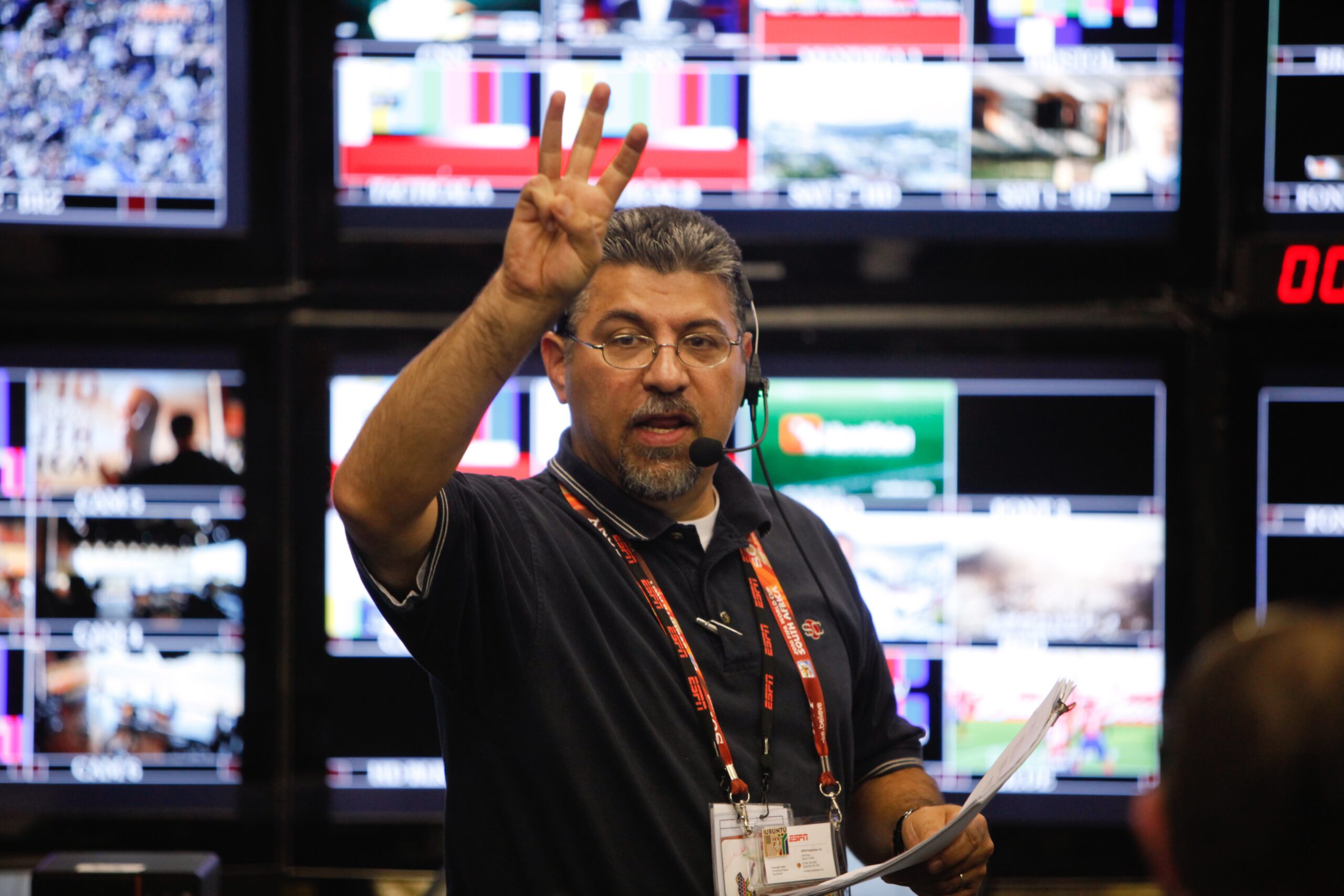 Fernando Lopez -- Behind the scenes of ESPN's FIFA World Cup Preview Special. (Zute Lightfoot/ESPN Images)