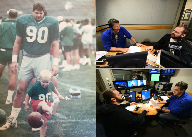 (left c/o Christine Golic; right Joe Faraoni/ESPN)