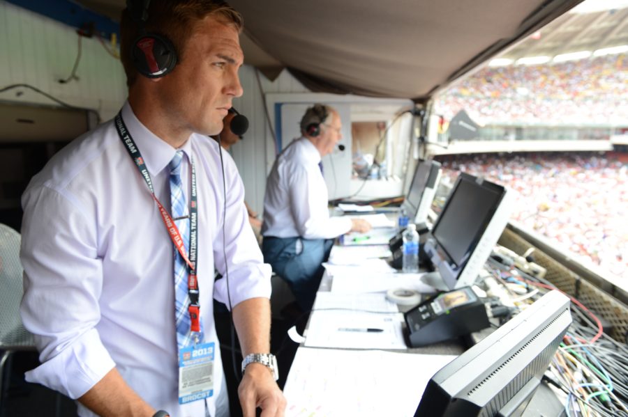 ESPN soccer analyst and former US Men's National Team member Taylor Twellman (foreground) will be returning to his hometown of St. Louis to call a World Cup qualifying match. (Allen Kee/ESPN Images)