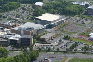 Aerial of DC-2 building at ESPN's campus (Joe Faraoni/ESPN Images)