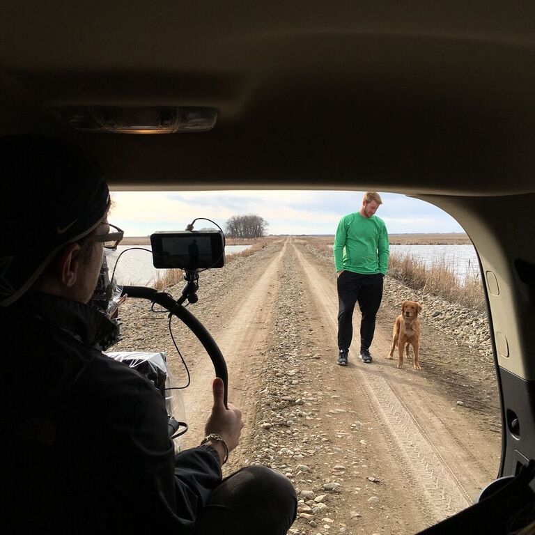 Went outside of the Bison Ranch in Jamestown. (Lucas Nickerson/ESPN)