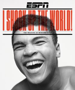 ESPN The Magazine’s June 28 issue cover with 33 pages devoted to Ali.