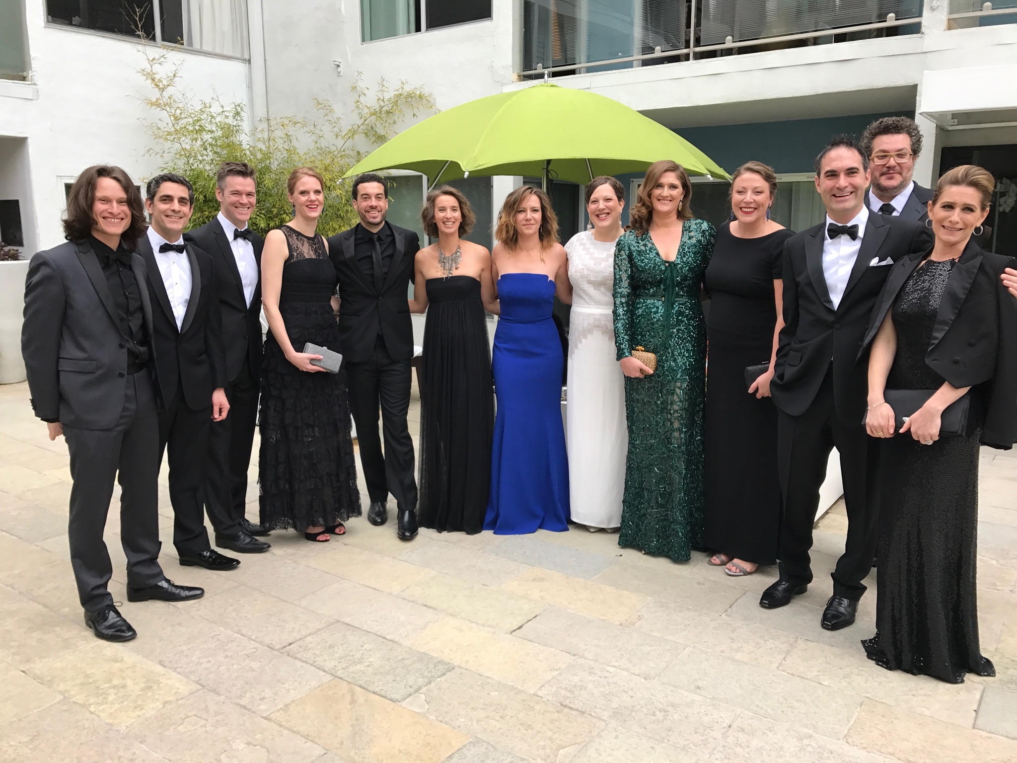 (L-R) Ben Sozanski (editor), Bret Granato (editor), Kevin Wildes, Libby Wildes (producer), Ezra Edelman (director), Tamara Rosenberg (producer), Nina Krstic (producer), Maya Mumma (producer), Caroline Waterlow (producer), Deirdre Fenton (producer), Connor Schell (executive producer), Wyatt Smith, Melissa Schell (Photo courtesy of ESPN Films)