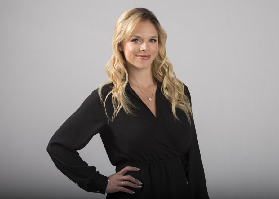 Sideline reporter Julie Stewart-Binks makes her ESPN MLS match coverage debut Sunday.  (Photo by Melissa Rawlins / ESPN Images)
